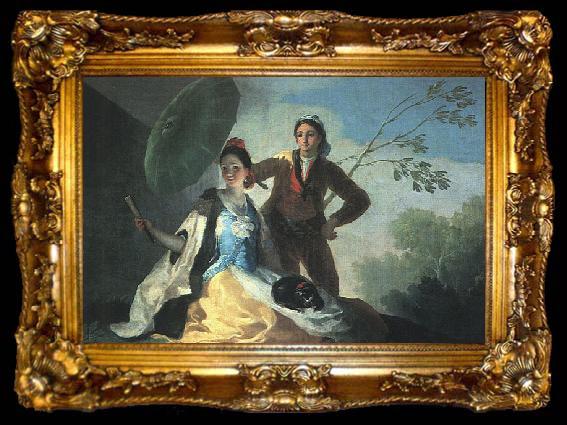 framed  Francisco de Goya The Parasol, ta009-2
